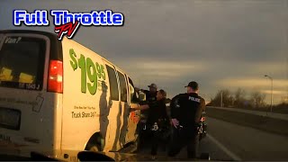 Officer Rolls Car Attempting TO Pit UHAUL Van [upl. by Anassor210]