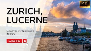 4K Walking Tour Zurich to Lucerne  Discover Switzerlands Beauty zurich switzerland lucerne [upl. by Elia195]