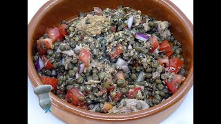 Recette de salade de lentilles au thon [upl. by Argus]