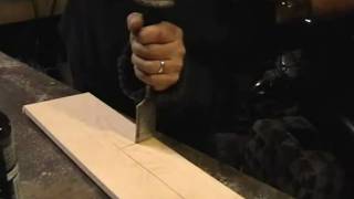 Sash Window Pocket cutting with a chisel [upl. by Seessel]