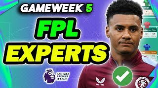 7 PLAYERS FPL EXPERTS ARE BUYING IN GAMEWEEK 5 👀 Fantasy Premier League 202425 [upl. by Yonatan46]