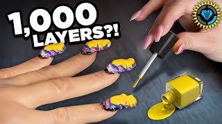 I Tried the 1000 Layer Nail Polish Challenge  Style Theory [upl. by Anewor]