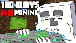 100 Days  MINECRAFT NO MINING [upl. by Lud]