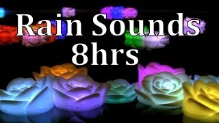 8hrs Thunderstorm Sounds with Floating Roses quotSleep Soundsquot [upl. by Itsuj]