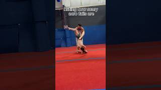 Rating how SCARY acro fails are gym acrobalance fitness aerial gymmotivation handstandhold [upl. by Gardel]