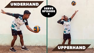 E3  Volleyball Serve Series  Underhand amp Upperhand Tutorial abvolleyball [upl. by Demmy684]