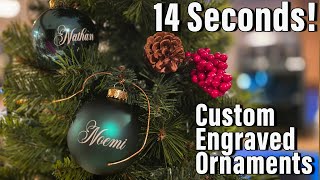 Can You REALLY Make Custom Ornaments in Under 15 Seconds [upl. by Dygert]