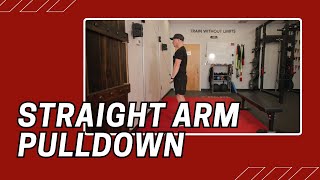 Straight Arm Pulldown  Cable Machine Exercise [upl. by Aed]