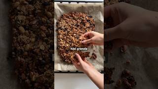 Házi granola recept🧸🍂🥜 reggeli egészségestáplálkozás reggeliötlet [upl. by Welch]