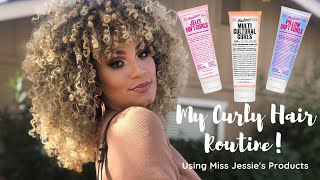 Curly Hair Wash Routine with Miss Jessies Hair Products Pillow Soft Curls amp Jelly Soft Curls [upl. by Rafaelita]