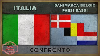 ITALIA vs DANIMARCA BELGIO PAESI BASSI  Confronto Militare 2018 [upl. by Ynamreg]