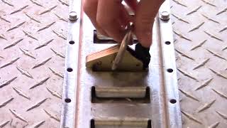 How to Install ETrack Fitting With Heavy Duty DRing  ETrack Trailer Installation [upl. by Refenej]