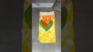 Must try egg roll ham cheese toast  Korean street food short [upl. by Einavoj796]