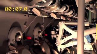 Rieter R60 Openend Spinning Machine RSM Fast robot piecing Animations rieter spinning rieteryarn [upl. by Eibo]