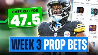 Top 10 NFL Week 3 Player Prop Bets Picks and Predictions 2024 [upl. by Renrew]