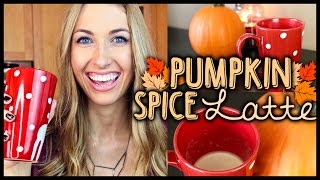 ☕ DIY Starbucks Pumpkin Spice Latte Recipe [upl. by Aihtiekal476]