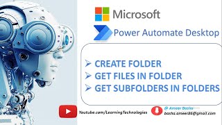 Power Automate Desktop  Learn and Work with Folder Actions [upl. by Cesaro]