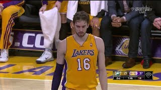 Pau Gasol 23 Points 18 Rebounds Game Highlights  Jazz vs Lakers 20140103 [upl. by Donnenfeld30]