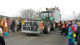 Faschingszug Himmelstadt mit 58 Wagen und Fußgruppen der schönste längste Faschingzug in der Region [upl. by Erbe]