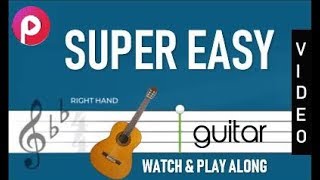 GUITAR TABS  SUPER EASY  SLOW  How to Play Elangathu Veesudhe  Tamil Song  Pithamagan [upl. by Yelkrab]