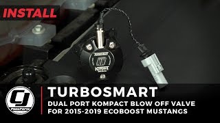 20152019 Ford Mustang Install Turbosmart Dual Port Kompact EM Series VR2 Blow Off Valve [upl. by Ecienal331]