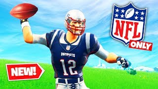 NFL THROWING ONLY Challenge in Fortnite Battle Royale [upl. by Ityak639]