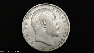 1903 India 🇮🇳 Edward VII King Emperor One Rupees Coin [upl. by Aihsenek478]