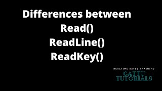 Csharp Basics ReadReadKey and ReadLine [upl. by Nerfe]