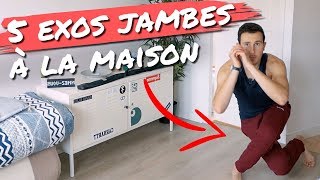 5 TYPES de SQUAT pour MUSCLER ses JAMBES à la MAISON [upl. by Kirsten798]