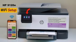 HP OfficeJet Pro 9120e Wireless Setup  WiFi Setup For 9122e 9125e 9128e Allinone Printer [upl. by Enamrahs]