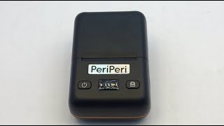 PeriPeri 2Inch BT58L Receipt  Label Thermal Printer Inkless Bluetooth Portable Printer [upl. by Edualcnaej274]