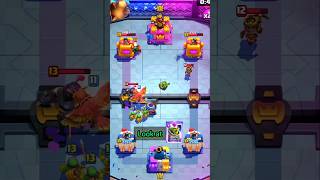 Evolution Mortar amp Skeleton King hilarious gameplay in Clash Royale shorts [upl. by Esmerolda321]