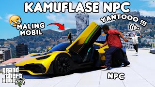 MALING MOBIL PAKE KAMUFLASE NPC  GTA 5 ROLEPLAY [upl. by Adriena213]