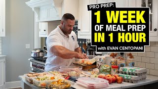 PRO PREP 1 Week of Meal Prep in 1 Hour with Evan Centopani [upl. by Eglantine875]