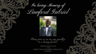 Lawford Gabriels Online Funeral Service  Rev Dr Stenneth Davis  March 28 2024 [upl. by Lazaro]