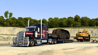 Kenworth W900 LE Heavy Haul  Jake Brake  ETS 2 148 [upl. by Titus]