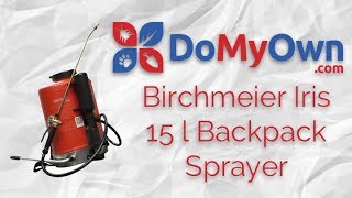 Birchmeier Iris 15L 4 Gallon Backpack Sprayer [upl. by Ynatirb333]