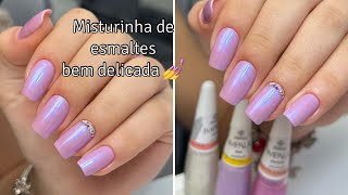 Esmaltação com misturinha e muitas dicas para manicure iniciante 😍 [upl. by Mansfield]