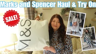 MARKS amp SPENCER SALE CLOTHING HAUL amp TRY ON PLUS SIZE OVER 50S  CURVY SIZE 18 [upl. by Particia]