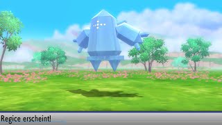 Das legendäre Pokémon Regice fangen  Pokémon Strahlender Diamant amp Leuchtende Perle [upl. by Cruce]