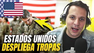 EE UU DESPLIEGA TROPAS 🇺🇸 EN la FRONTERA para DETENER OLA MASIVA de MIGRANTES💥⛔ [upl. by Aicirpac]