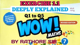 exercise 11 class 7th wow maths [upl. by Nwahsed]