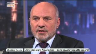 quotAntreten zum Abwracken  Bundeswehr kaputtgespartquot phoenix Runde vom 30092014 [upl. by Rehtul]