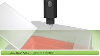 Como fazer um teste de glicemia no Novo AccuChek Active [upl. by Glass]