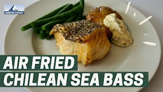 Delicious Air Fried Chilean Sea Bass Recipe  North Coast Seafoods [upl. by Annahvas]