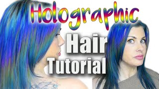 Magical 🌈🧚 Holographic Hair Tutorial [upl. by Essilevi]