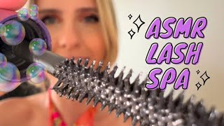 ASMR Lash Spa Soothing Eyelash Wash Mascara amp Fake Lash Application Tingles to Sleep 💤 [upl. by Rowney]