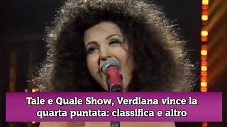 Tale e Quale Show Verdiana vince la quarta puntata classifica e altro [upl. by Mallina598]