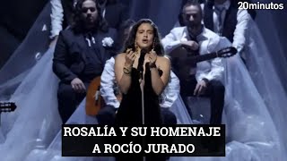 Rosalia en los Latin Grammy 2023 su homenaje a RocioJurado e indirecta a RauwAlejandro [upl. by Paucker]