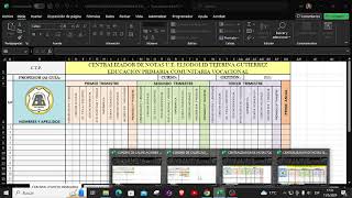 Centralizadores y cuadros de calificaciones Excel [upl. by Moises383]